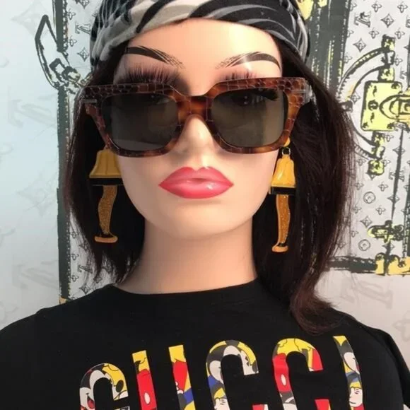 NEW Authentic Fendi FE40078I 52N Sunglasses – Havana / Green Glasses